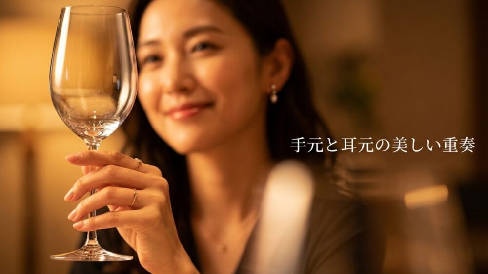 手元と耳元の美しい重奏。一緒に合わせたいGlamリングとGlamブレスレット